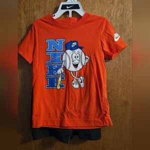 Nike Kids Orange Baseball Set